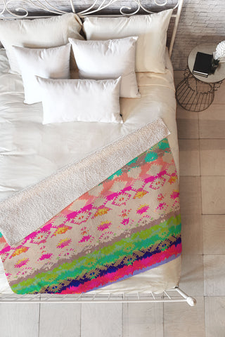 Aimee St Hill Eva Spot Fleece Throw Blanket