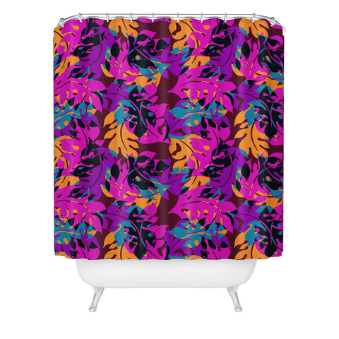 Aimee St Hill Falling Leaves Shower Curtain