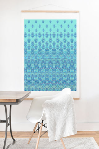 Aimee St Hill Farah Blooms Blue Art Print And Hanger