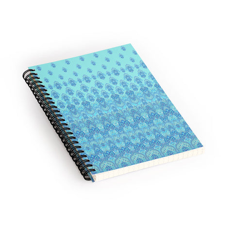 Aimee St Hill Farah Blooms Blue Spiral Notebook
