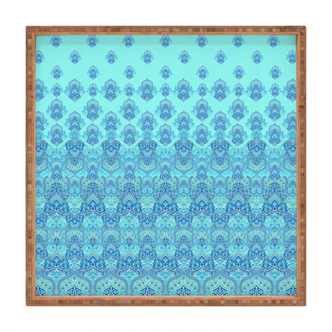 Aimee St Hill Farah Blooms Blue Square Tray