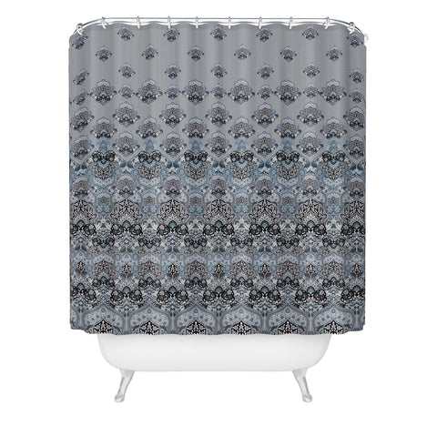 Aimee St Hill Farah Blooms Gray Shower Curtain