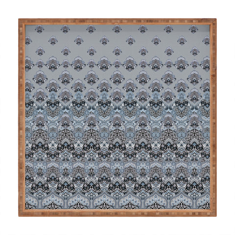 Aimee St Hill Farah Blooms Gray Square Tray