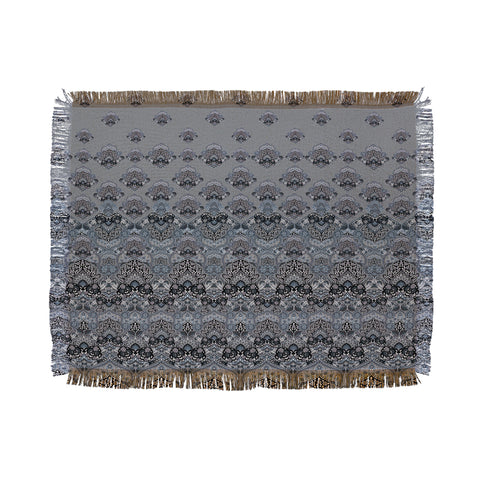 Aimee St Hill Farah Blooms Gray Throw Blanket
