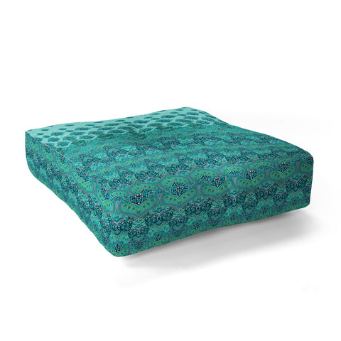 Aimee St Hill Farah Blooms Mint Floor Pillow Square