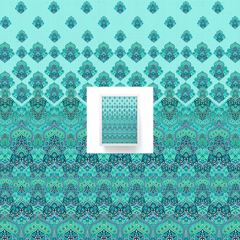 Aimee St Hill Farah Blooms Mint Framed Mini Art Print