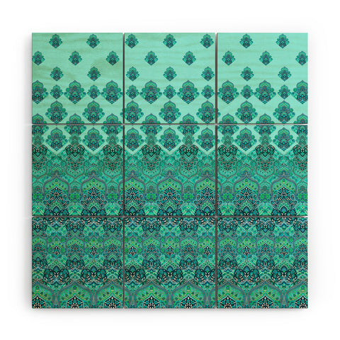 Aimee St Hill Farah Blooms Mint Wood Wall Mural