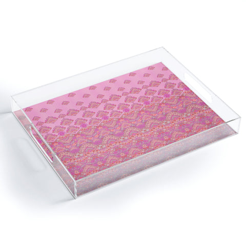 Aimee St Hill Farah Blooms Soft Blush Acrylic Tray