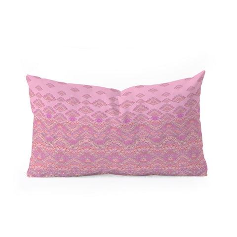 Aimee St Hill Farah Blooms Soft Blush Oblong Throw Pillow