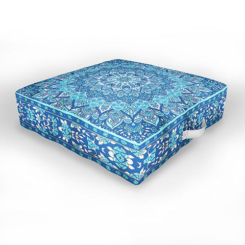 Aimee St Hill Farah Blue Outdoor Floor Cushion