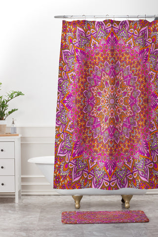 Aimee St Hill Farah Blush Shower Curtain And Mat