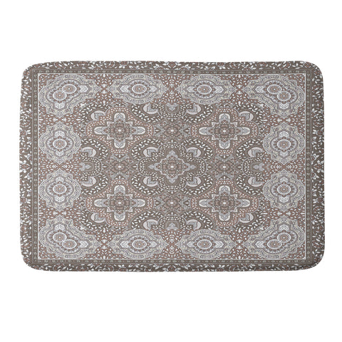 Aimee St Hill Farah Border Neutral Memory Foam Bath Mat