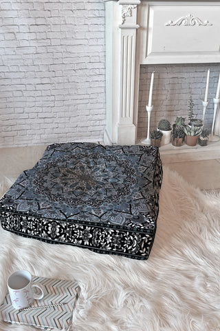 Aimee St Hill Farah Gray Floor Pillow Square