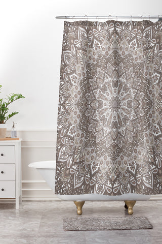 Aimee St Hill Farah Neutral Shower Curtain And Mat