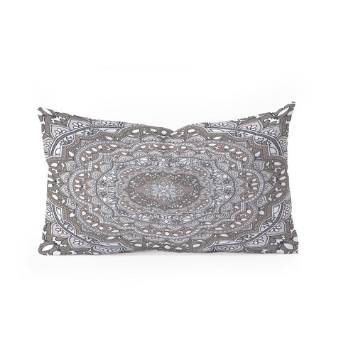 Aimee St Hill Farah Round Neutral Oblong Throw Pillow