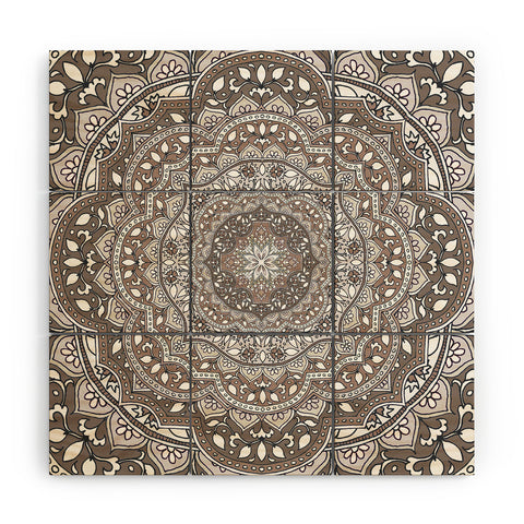 Aimee St Hill Farah Round Neutral Wood Wall Mural