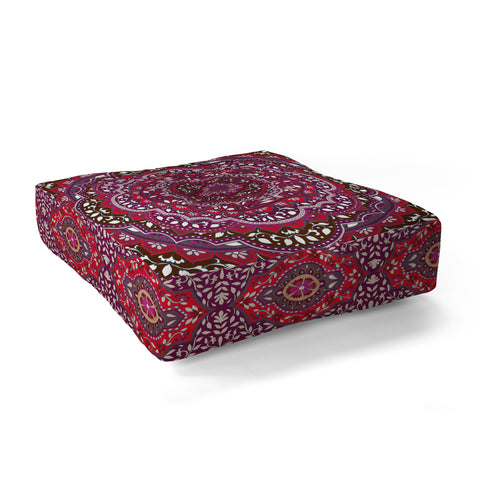 Aimee St Hill Farah Round Red Floor Pillow Square