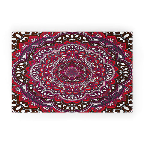Aimee St Hill Farah Round Red Welcome Mat