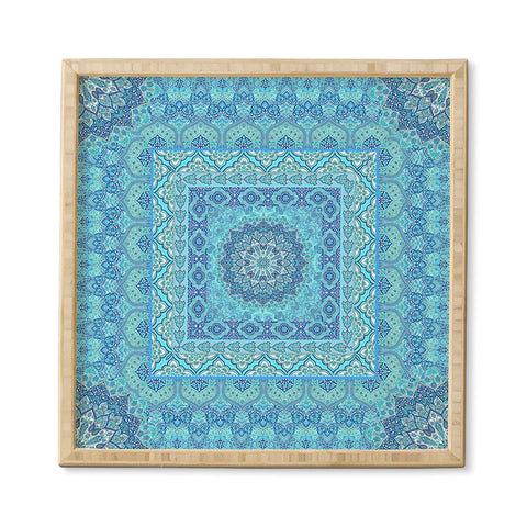 Aimee St Hill Farah Squared Blue Framed Wall Art