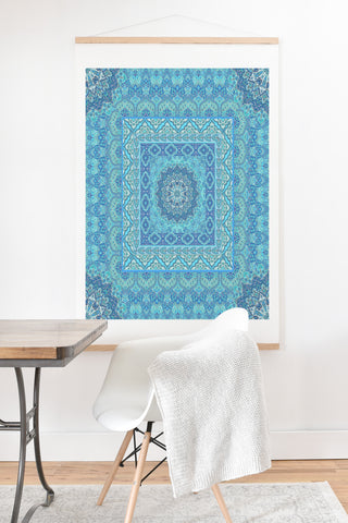 Aimee St Hill Farah Squared Blue Art Print And Hanger