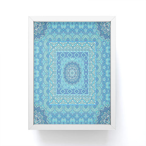 Aimee St Hill Farah Squared Blue Framed Mini Art Print
