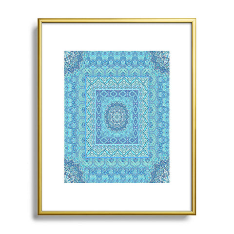 Aimee St Hill Farah Squared Blue Metal Framed Art Print