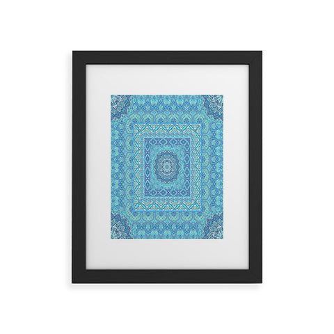 Aimee St Hill Farah Squared Blue Framed Art Print