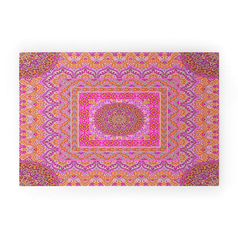 Aimee St Hill Farah Squared Blush Welcome Mat