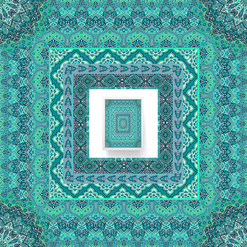 Aimee St Hill Farah Squared Mint Framed Mini Art Print