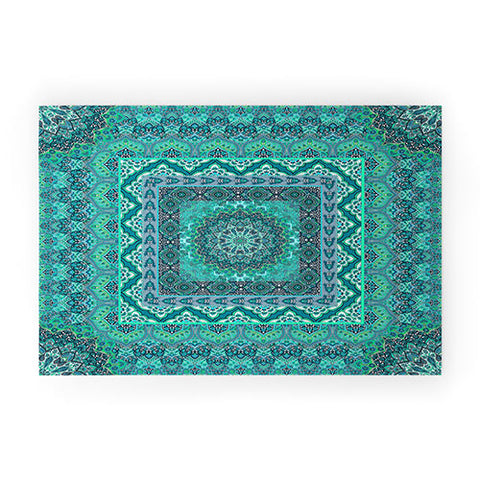 Aimee St Hill Farah Squared Mint Welcome Mat