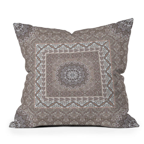 Aimee St Hill Farah Squared Neutral Throw Pillow