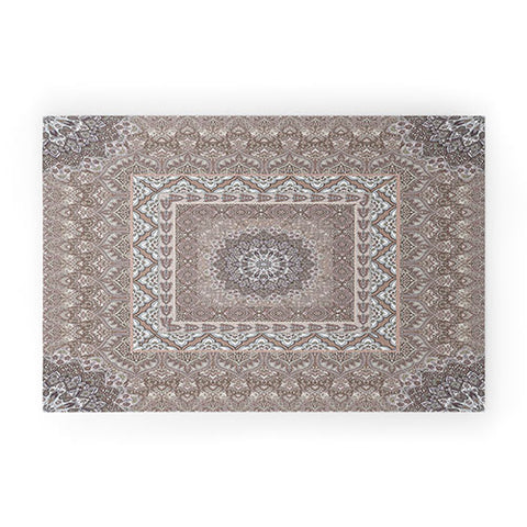 Aimee St Hill Farah Squared Neutral Welcome Mat