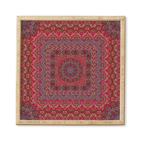 Aimee St Hill Farah Squared Red Framed Wall Art