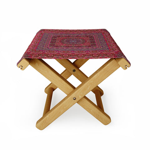 Aimee St Hill Farah Squared Red Folding Stool