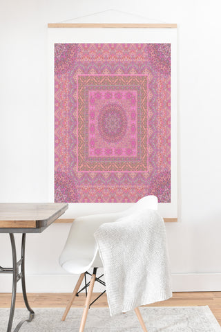 Aimee St Hill Farah Squared Soft Blush Art Print And Hanger