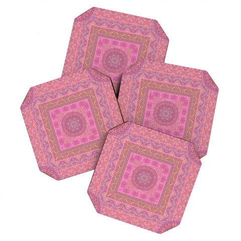Aimee St Hill Farah Squared Soft Blush Coaster Set