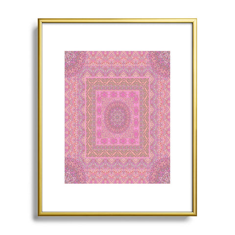 Aimee St Hill Farah Squared Soft Blush Metal Framed Art Print