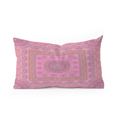 Aimee St Hill Farah Squared Soft Blush Oblong Throw Pillow