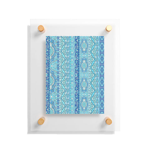 Aimee St Hill Farah Stripe Blue Floating Acrylic Print