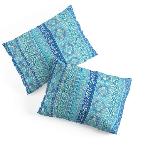 Aimee St Hill Farah Stripe Blue Pillow Shams