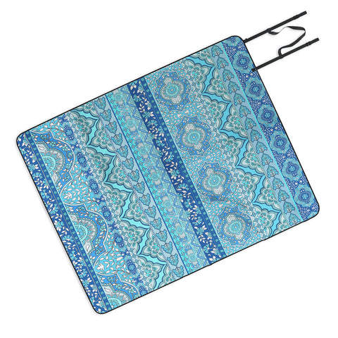 Aimee St Hill Farah Stripe Blue Picnic Blanket