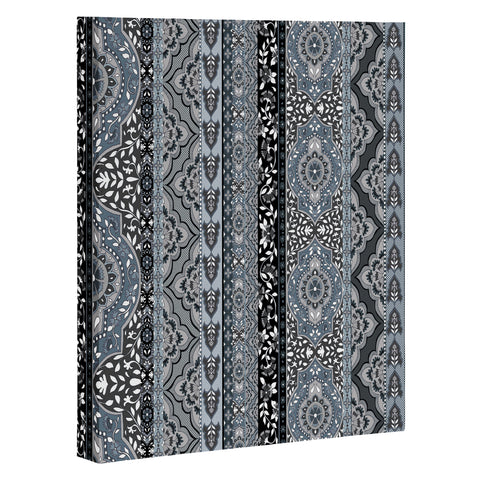 Aimee St Hill Farah Stripe Gray Art Canvas