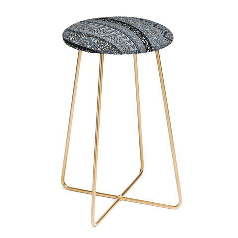 Aimee St Hill Farah Stripe Gray Counter Stool