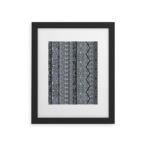 Aimee St Hill Farah Stripe Gray Framed Art Print
