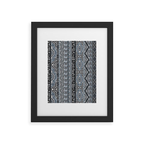 Aimee St Hill Farah Stripe Gray Framed Art Print