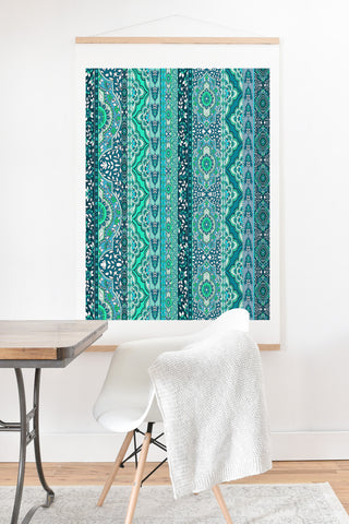 Aimee St Hill Farah Stripe Mint Art Print And Hanger