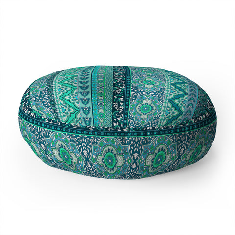 Aimee St Hill Farah Stripe Mint Floor Pillow Round