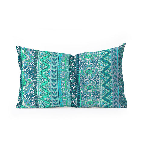 Aimee St Hill Farah Stripe Mint Oblong Throw Pillow