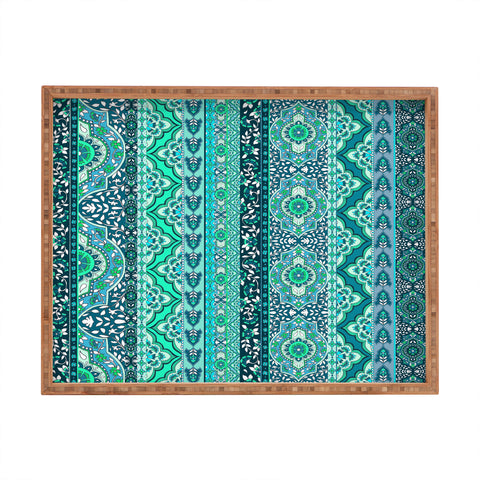 Aimee St Hill Farah Stripe Mint Rectangular Tray