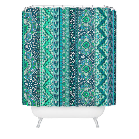 Aimee St Hill Farah Stripe Mint Shower Curtain
